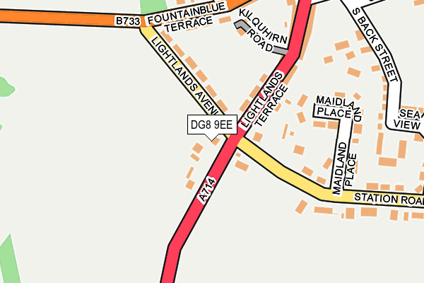 DG8 9EE map - OS OpenMap – Local (Ordnance Survey)