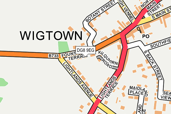 DG8 9EG map - OS OpenMap – Local (Ordnance Survey)