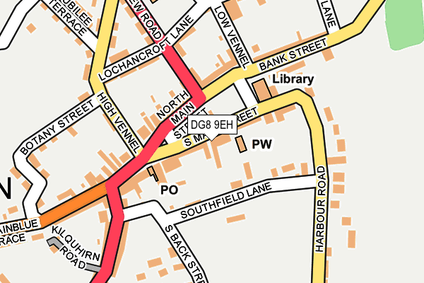 DG8 9EH map - OS OpenMap – Local (Ordnance Survey)