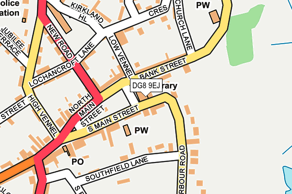 DG8 9EJ map - OS OpenMap – Local (Ordnance Survey)
