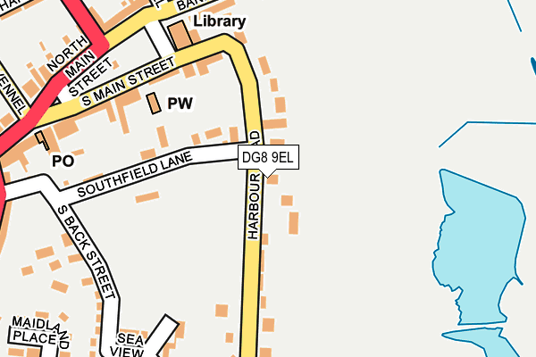 DG8 9EL map - OS OpenMap – Local (Ordnance Survey)