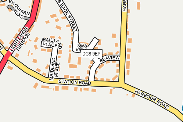 DG8 9EP map - OS OpenMap – Local (Ordnance Survey)