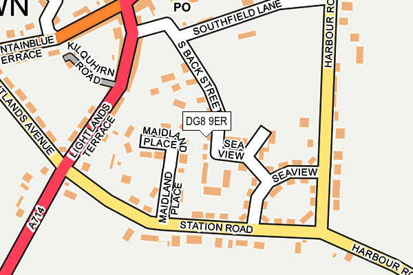 DG8 9ER map - OS OpenMap – Local (Ordnance Survey)