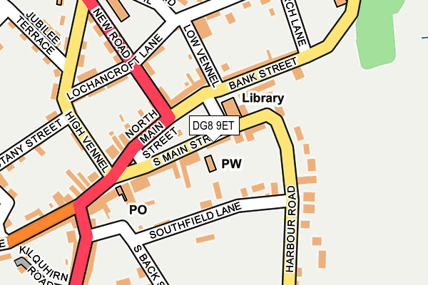 DG8 9ET map - OS OpenMap – Local (Ordnance Survey)