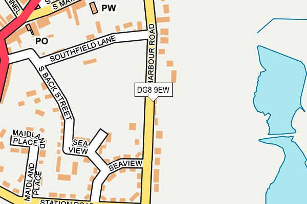 DG8 9EW map - OS OpenMap – Local (Ordnance Survey)
