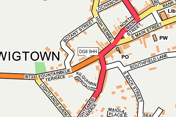 DG8 9HH map - OS OpenMap – Local (Ordnance Survey)