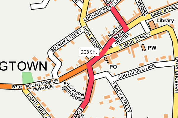 DG8 9HJ map - OS OpenMap – Local (Ordnance Survey)