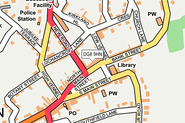DG8 9HN map - OS OpenMap – Local (Ordnance Survey)