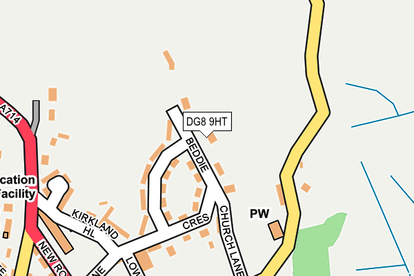 DG8 9HT map - OS OpenMap – Local (Ordnance Survey)