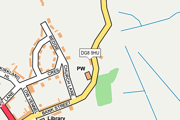 DG8 9HU map - OS OpenMap – Local (Ordnance Survey)