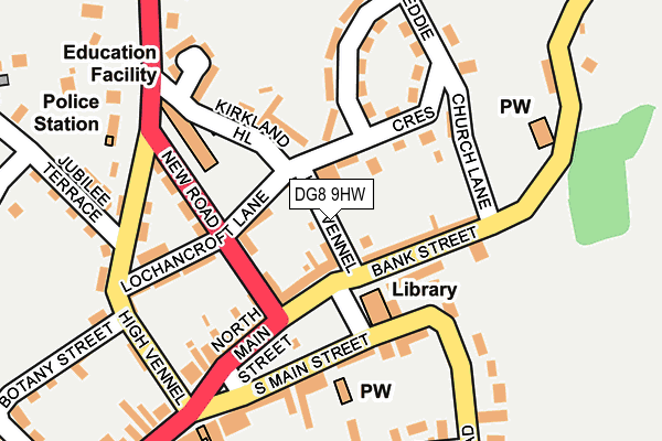 DG8 9HW map - OS OpenMap – Local (Ordnance Survey)