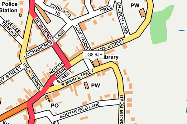 DG8 9JH map - OS OpenMap – Local (Ordnance Survey)