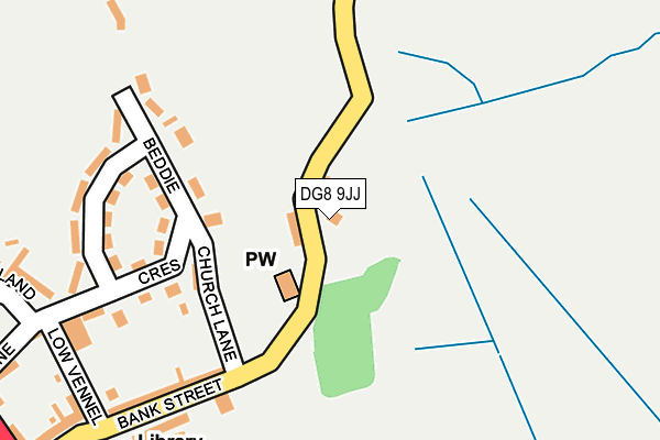 DG8 9JJ map - OS OpenMap – Local (Ordnance Survey)