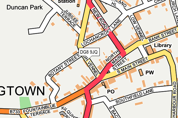 DG8 9JQ map - OS OpenMap – Local (Ordnance Survey)