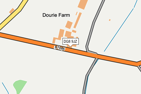 DG8 9JZ map - OS OpenMap – Local (Ordnance Survey)