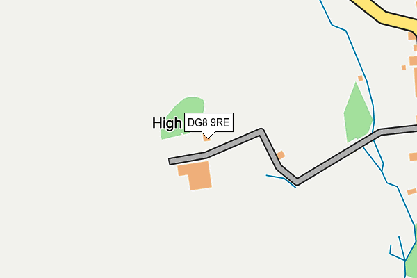 DG8 9RE map - OS OpenMap – Local (Ordnance Survey)