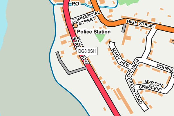DG8 9SH map - OS OpenMap – Local (Ordnance Survey)