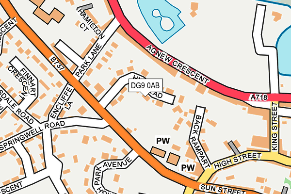 DG9 0AB map - OS OpenMap – Local (Ordnance Survey)
