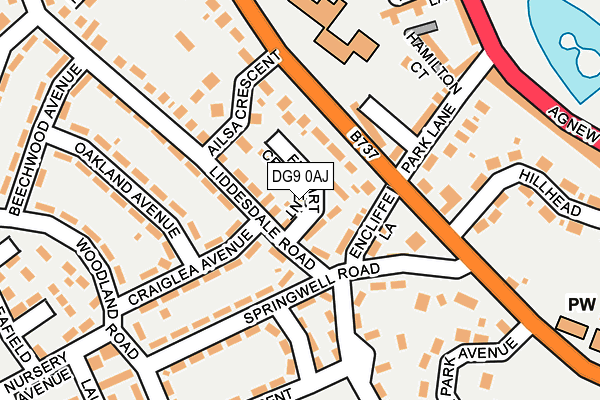 DG9 0AJ map - OS OpenMap – Local (Ordnance Survey)