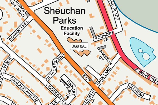 DG9 0AL map - OS OpenMap – Local (Ordnance Survey)