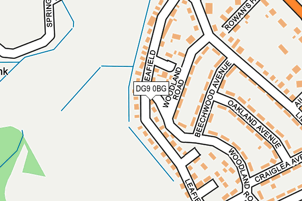 DG9 0BG map - OS OpenMap – Local (Ordnance Survey)