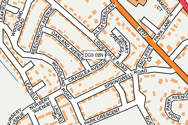 DG9 0BN map - OS OpenMap – Local (Ordnance Survey)