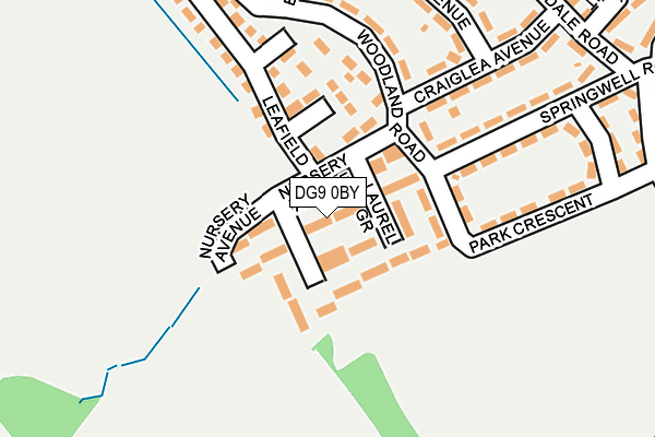 DG9 0BY map - OS OpenMap – Local (Ordnance Survey)