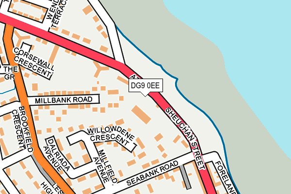 DG9 0EE map - OS OpenMap – Local (Ordnance Survey)