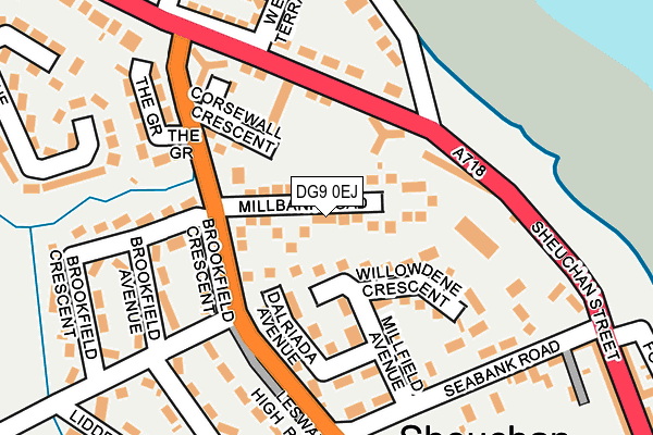 DG9 0EJ map - OS OpenMap – Local (Ordnance Survey)