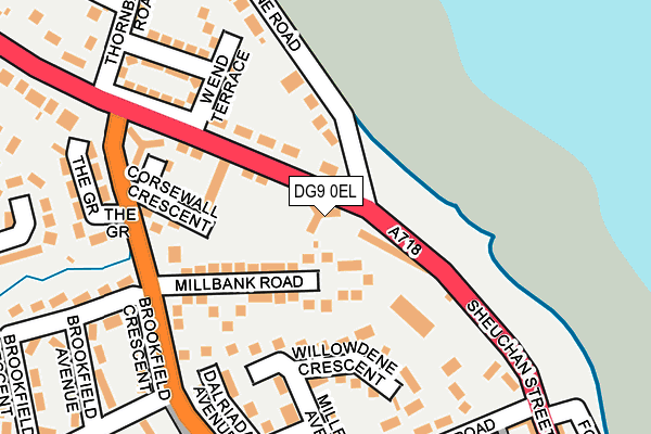 DG9 0EL map - OS OpenMap – Local (Ordnance Survey)