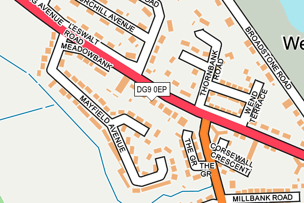 DG9 0EP map - OS OpenMap – Local (Ordnance Survey)