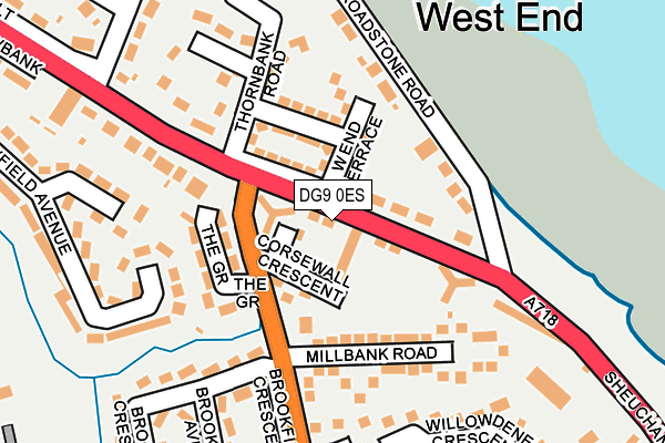 DG9 0ES map - OS OpenMap – Local (Ordnance Survey)