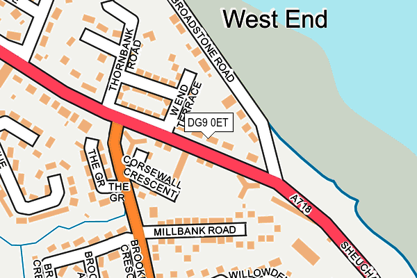 DG9 0ET map - OS OpenMap – Local (Ordnance Survey)