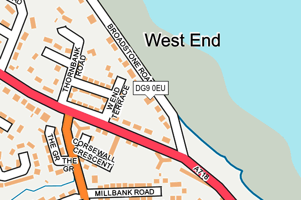 DG9 0EU map - OS OpenMap – Local (Ordnance Survey)