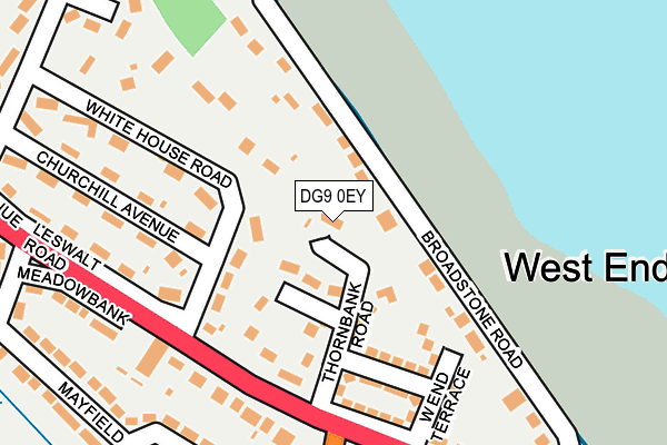 DG9 0EY map - OS OpenMap – Local (Ordnance Survey)
