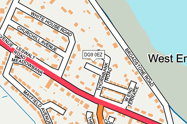 DG9 0EZ map - OS OpenMap – Local (Ordnance Survey)