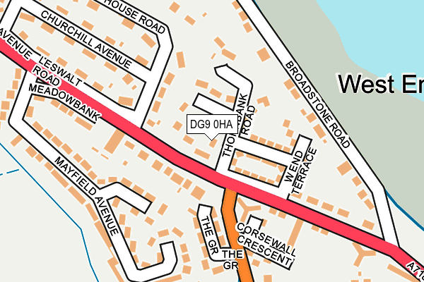 DG9 0HA map - OS OpenMap – Local (Ordnance Survey)