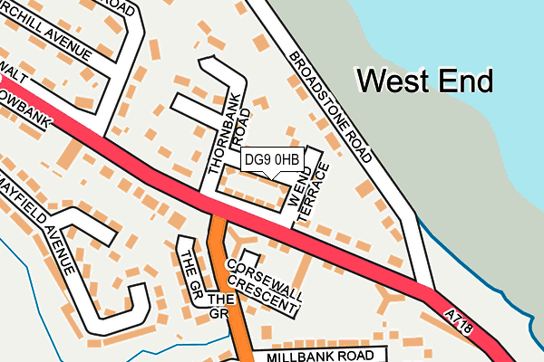 DG9 0HB map - OS OpenMap – Local (Ordnance Survey)