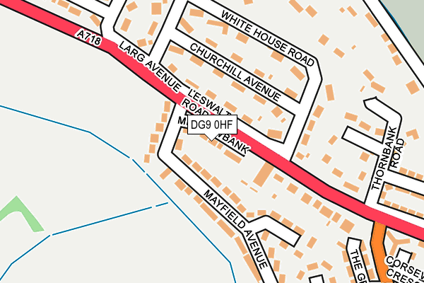 DG9 0HF map - OS OpenMap – Local (Ordnance Survey)