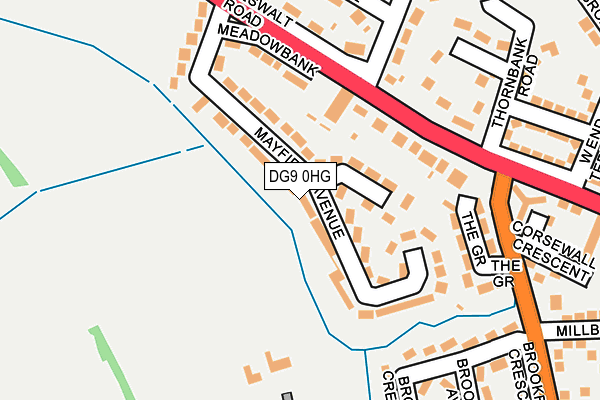 DG9 0HG map - OS OpenMap – Local (Ordnance Survey)