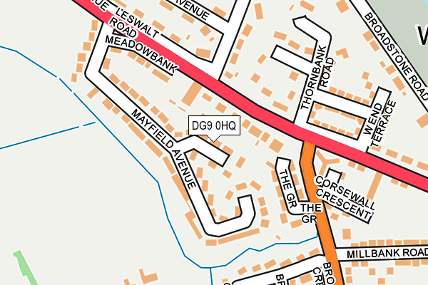 DG9 0HQ map - OS OpenMap – Local (Ordnance Survey)