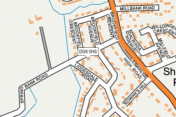 DG9 0HS map - OS OpenMap – Local (Ordnance Survey)