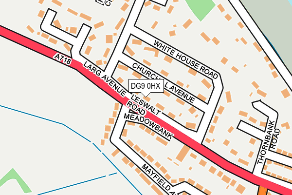 DG9 0HX map - OS OpenMap – Local (Ordnance Survey)