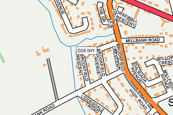 DG9 0HY map - OS OpenMap – Local (Ordnance Survey)