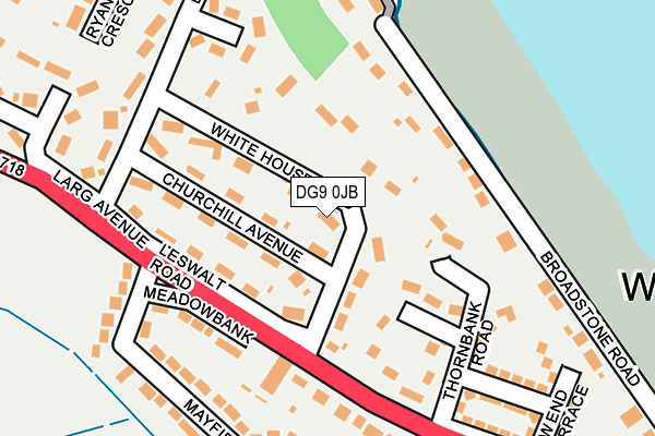 DG9 0JB map - OS OpenMap – Local (Ordnance Survey)