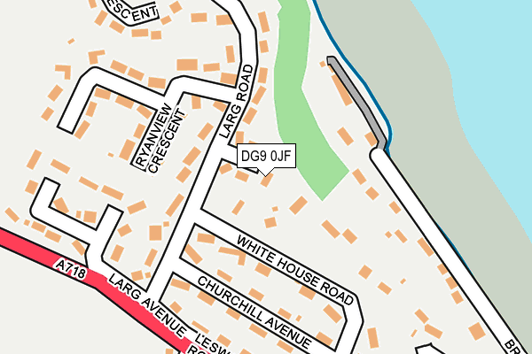 DG9 0JF map - OS OpenMap – Local (Ordnance Survey)