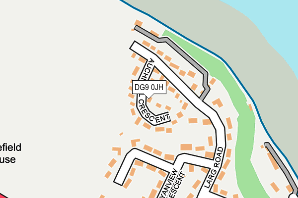 DG9 0JH map - OS OpenMap – Local (Ordnance Survey)