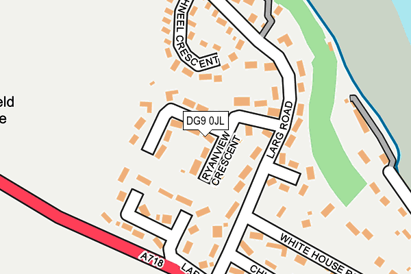DG9 0JL map - OS OpenMap – Local (Ordnance Survey)