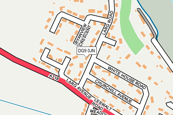 DG9 0JN map - OS OpenMap – Local (Ordnance Survey)