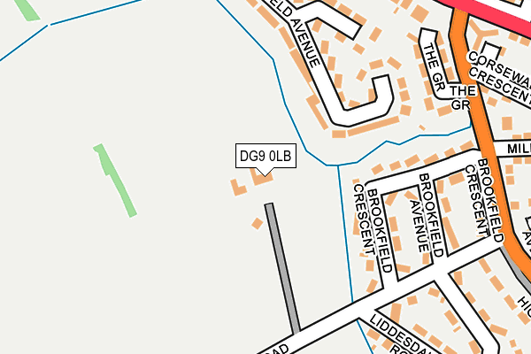 DG9 0LB map - OS OpenMap – Local (Ordnance Survey)